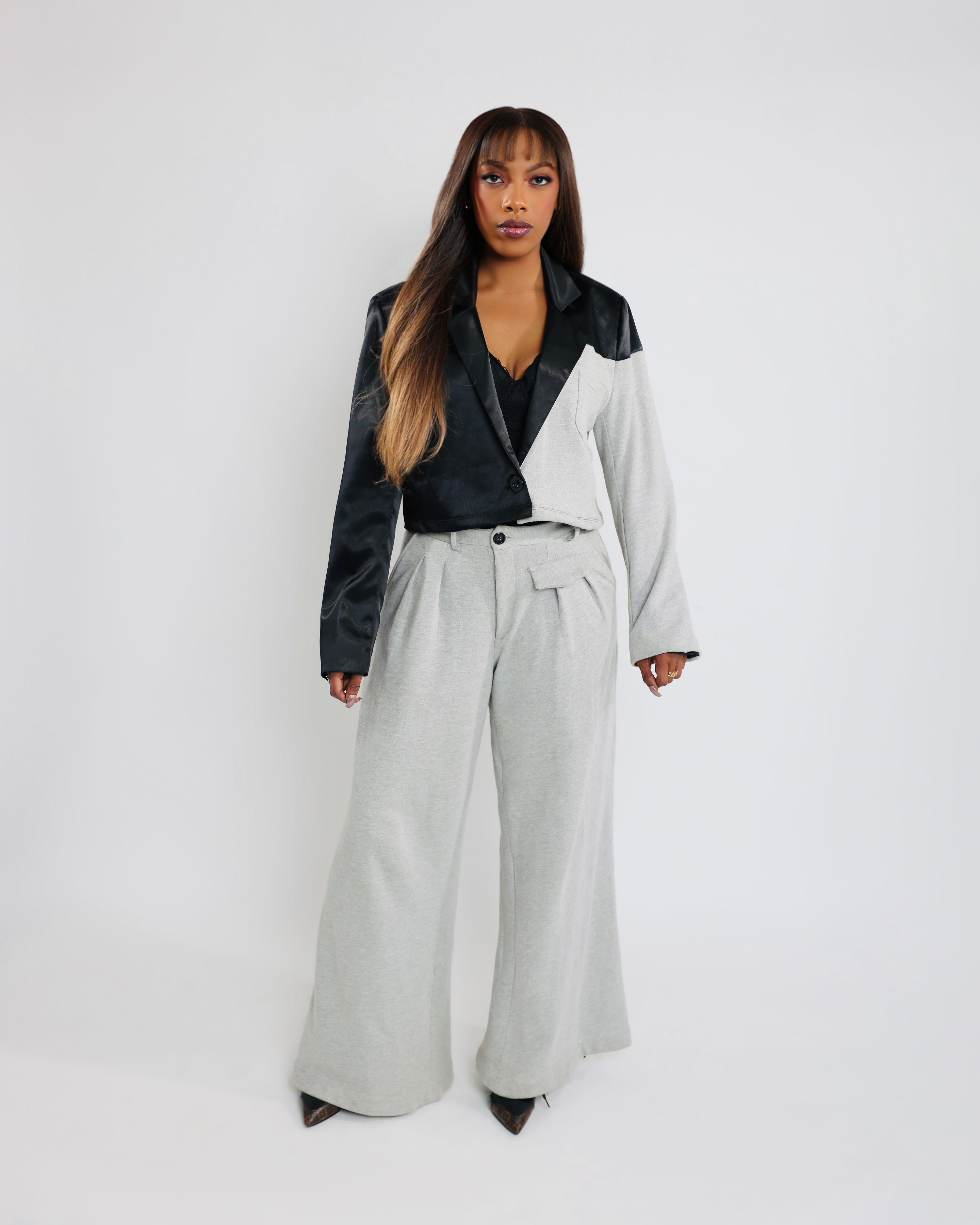 FRE•QUEN•CY Magnitude Signature Wide Leg Trousers
